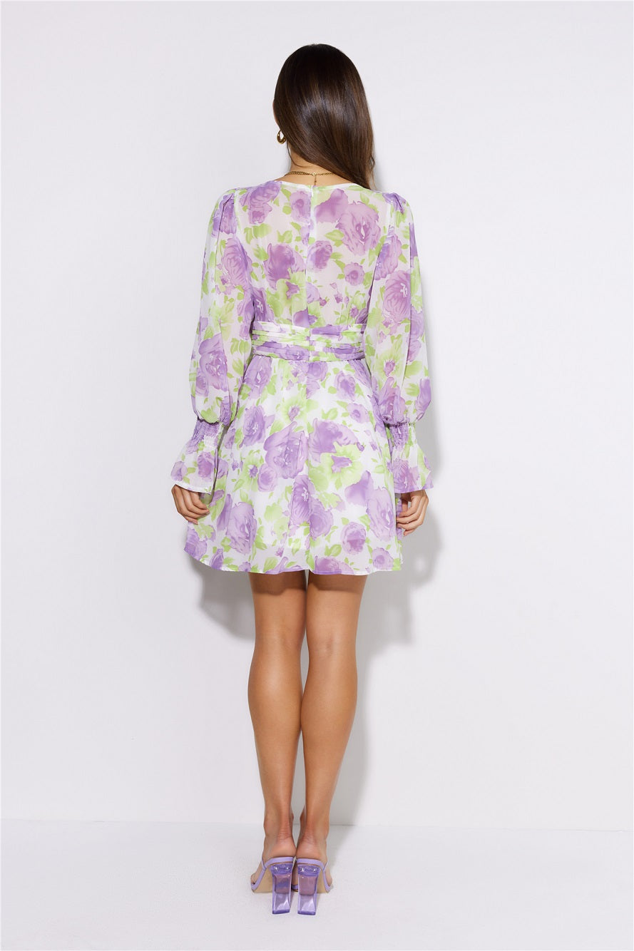 Mind Set Mini Dress Purple