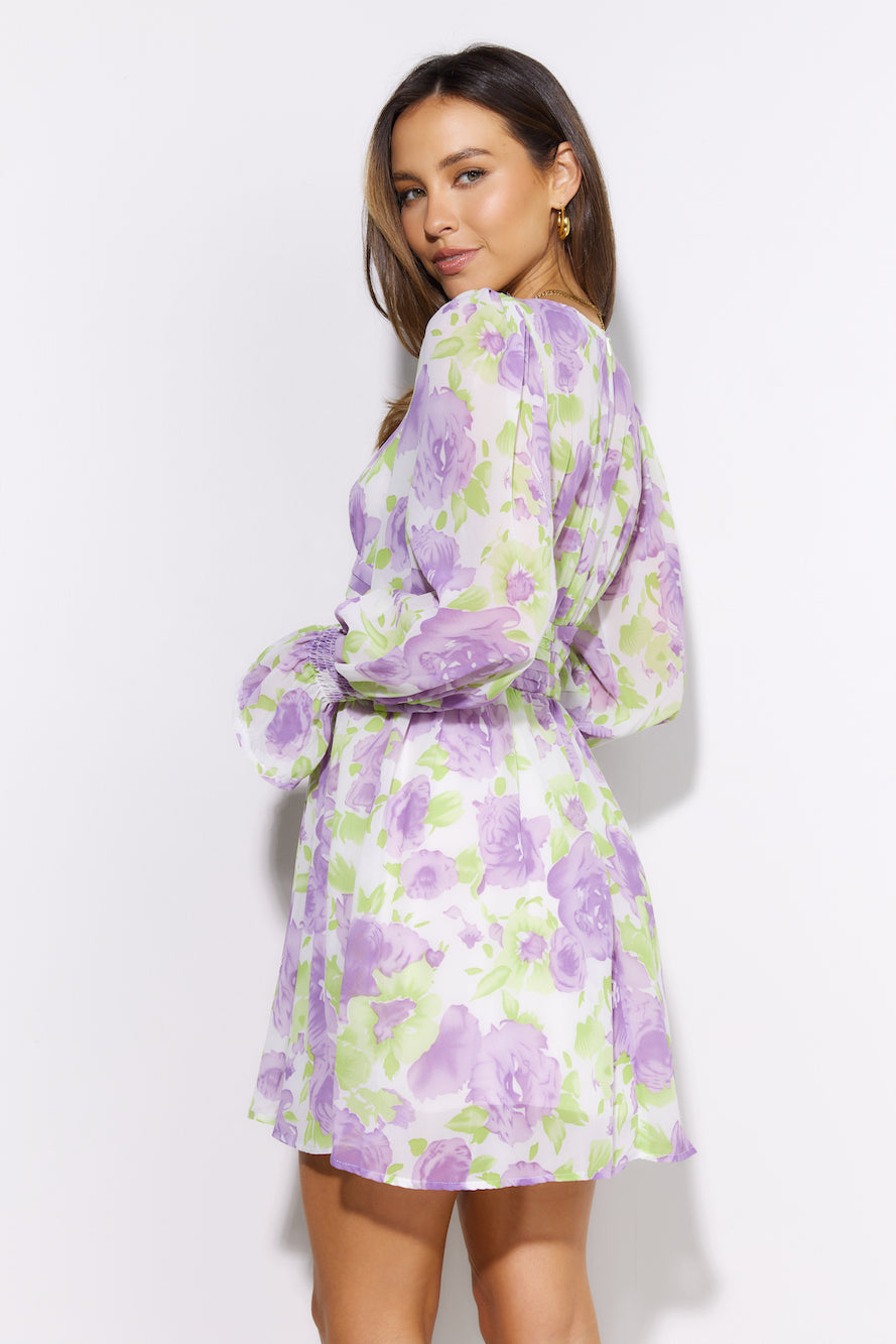 Mind Set Mini Dress Purple