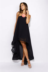 Fancy Statement Midi Dress Black