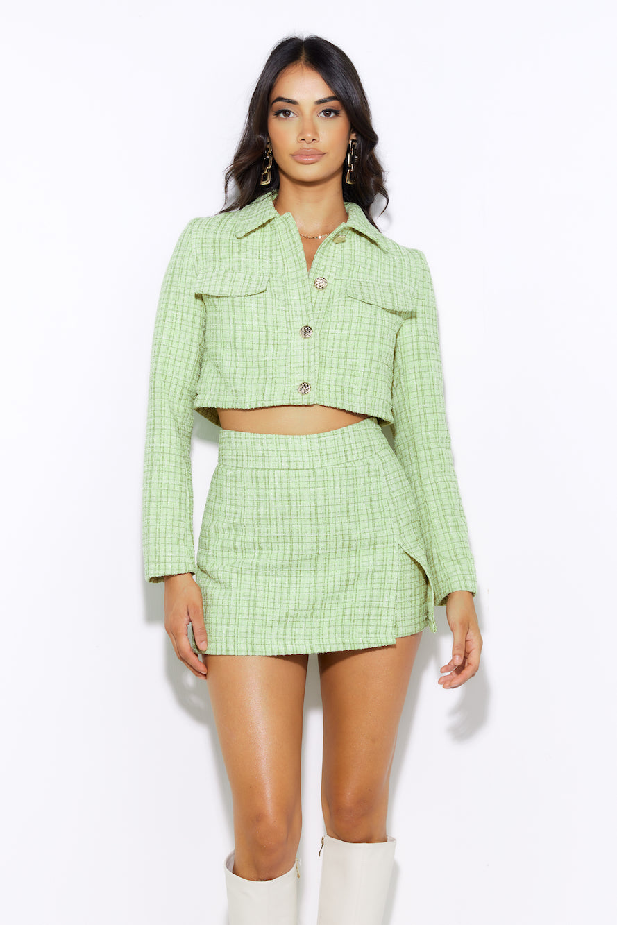Classic Tweed Jacket Green