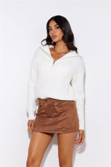 Frosty Days Knit Sweater Ivory