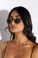 BANBE The Lima Sunglasses Gold Green