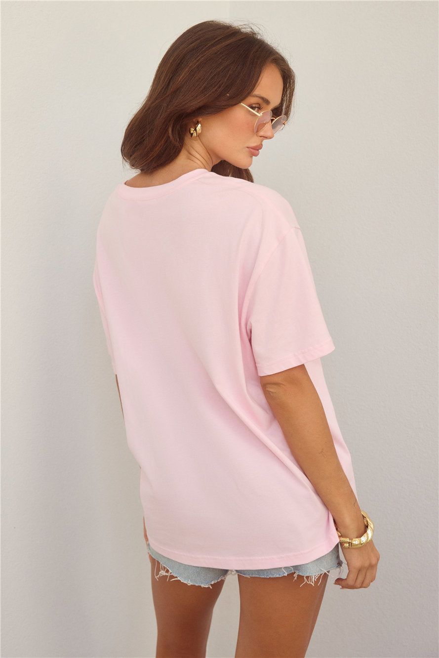 BASE Rodeo Show Oversized T-Shirt Pink
