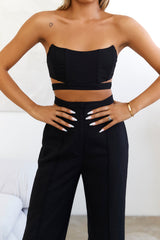 HELLO MOLLY True Extravagance Corset Top Black
