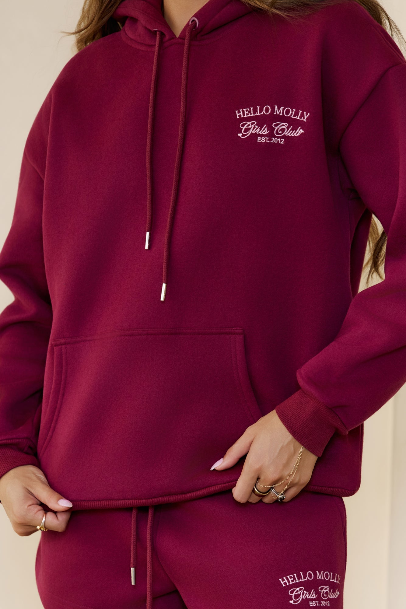 BASE Girls Club Slip On Hoodie Berry