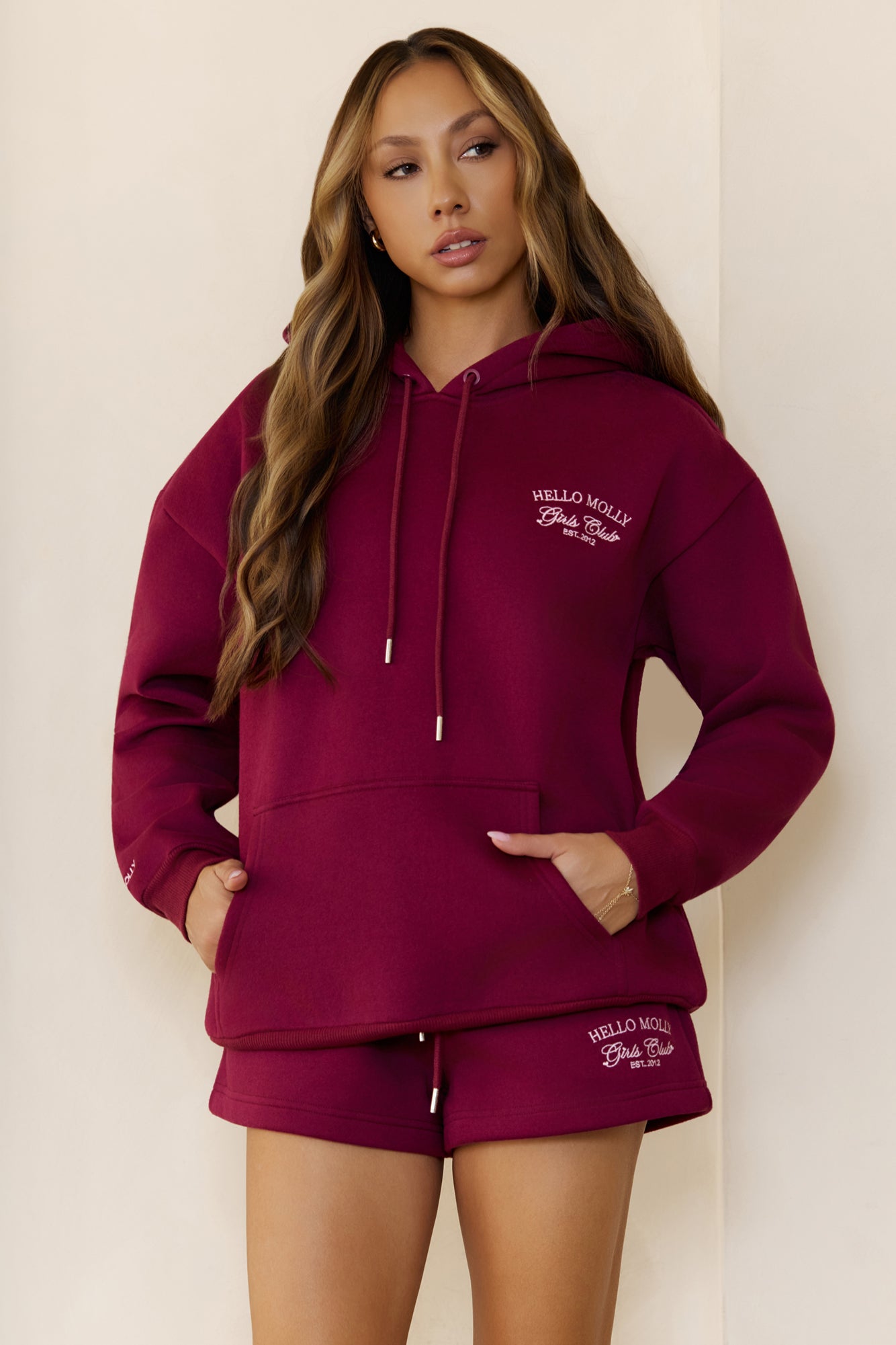 BASE Girls Club Slip On Hoodie Berry