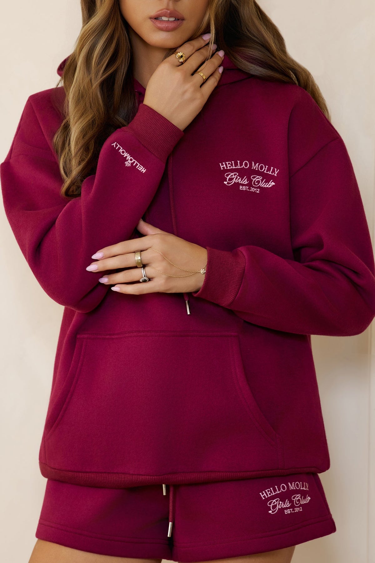 BASE Girls Club Slip On Hoodie Berry
