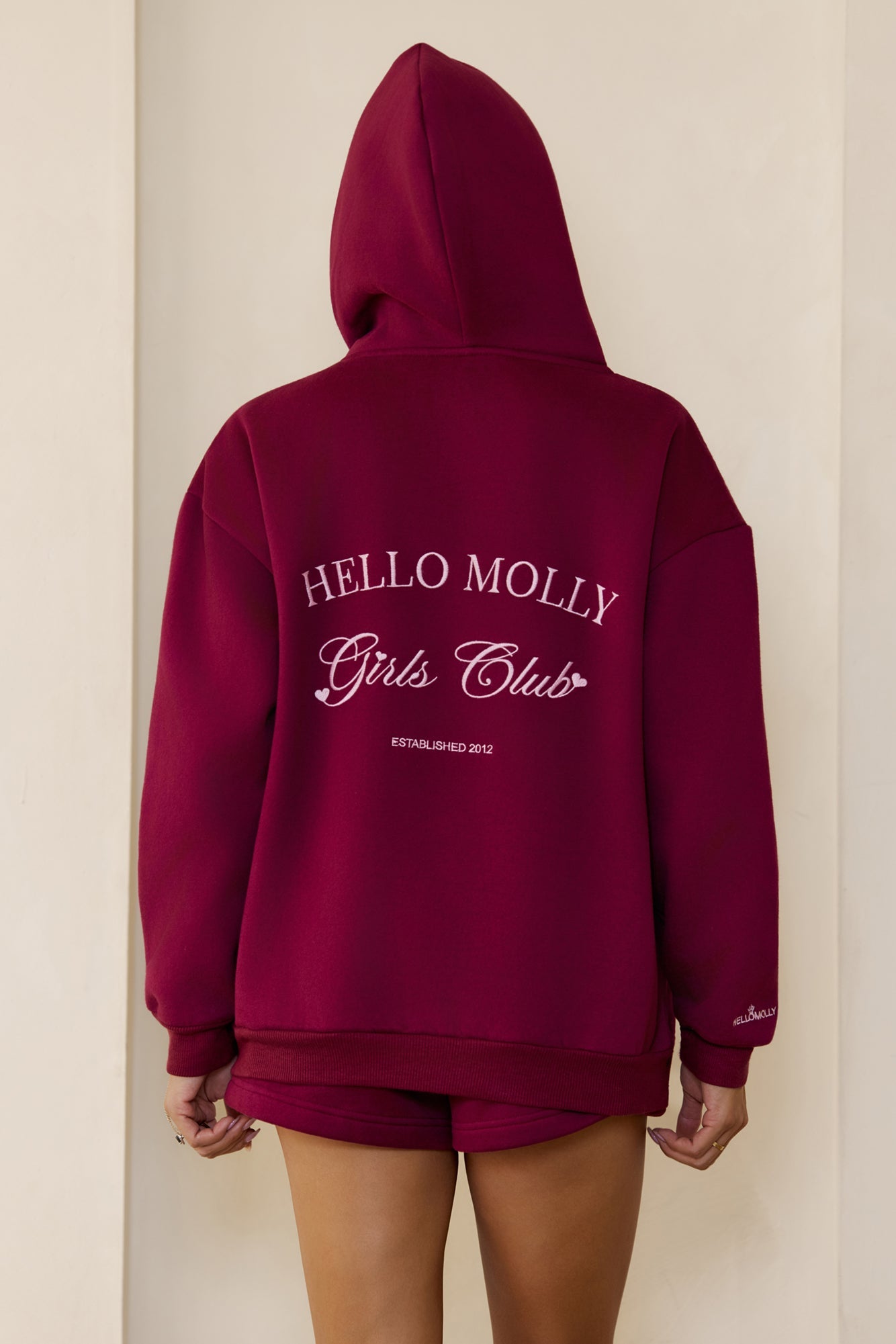 BASE Girls Club Slip On Hoodie Berry