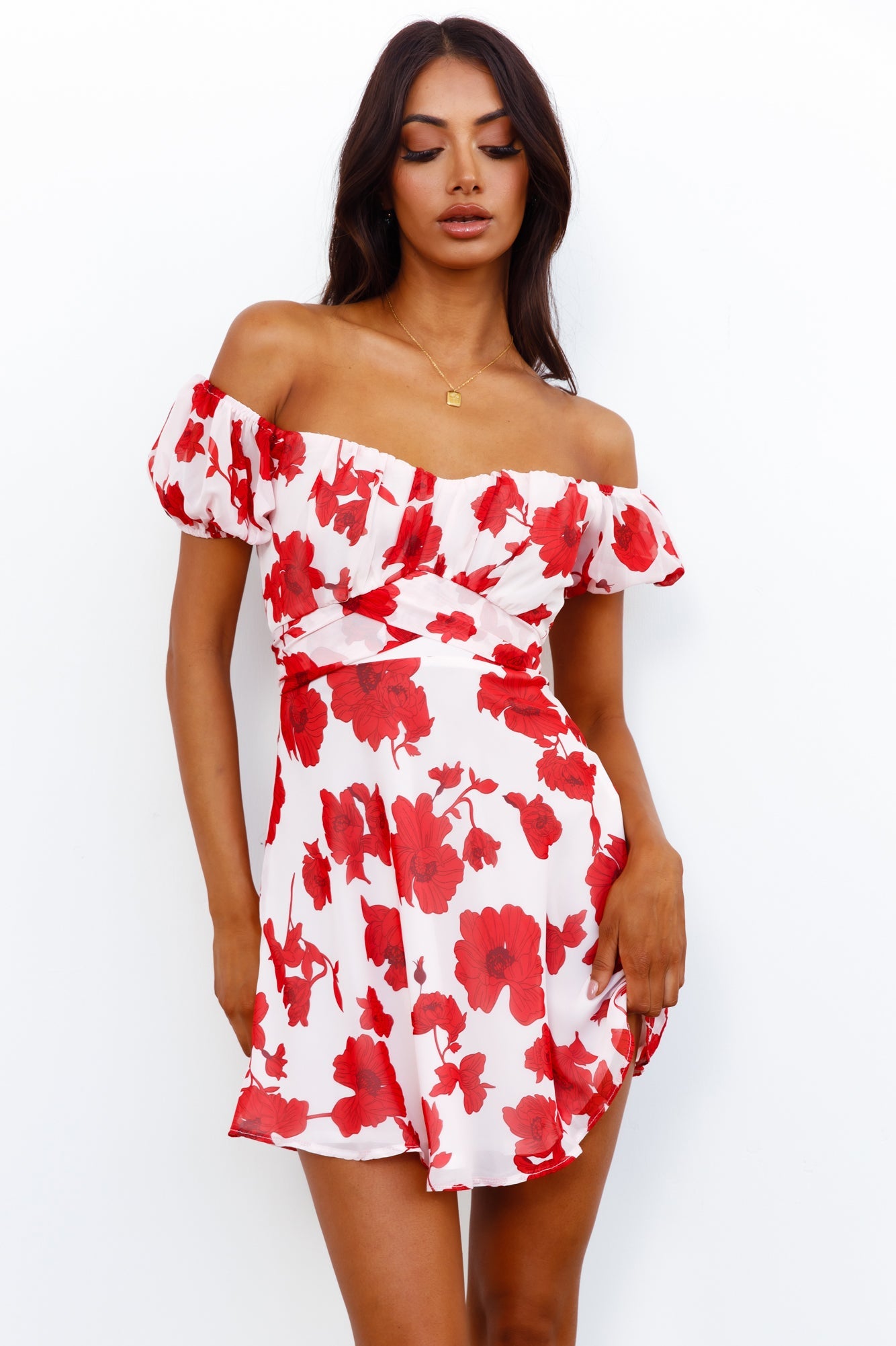 Dusk Heart Dress Red