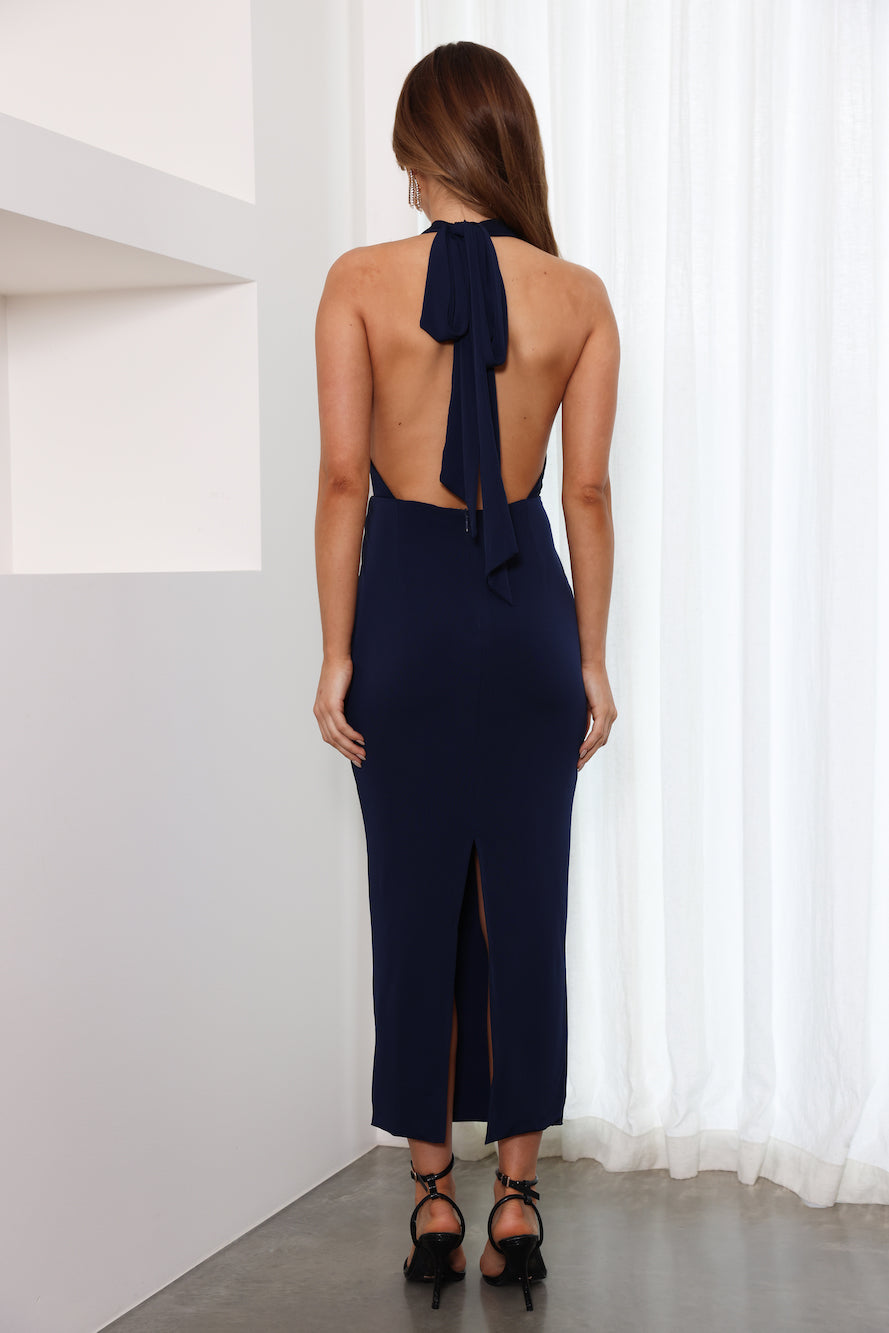 Invitation Accepted Midi Dress Navy