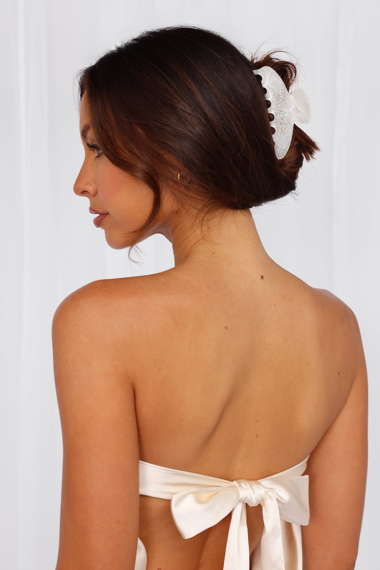 Love In The Hair Claw Clip White