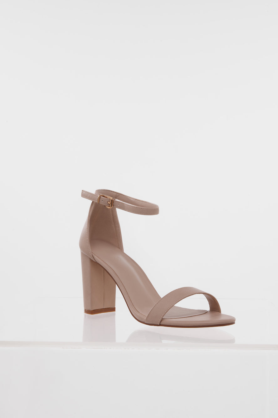 HELLO MOLLY Classic Style Heels Nude PU