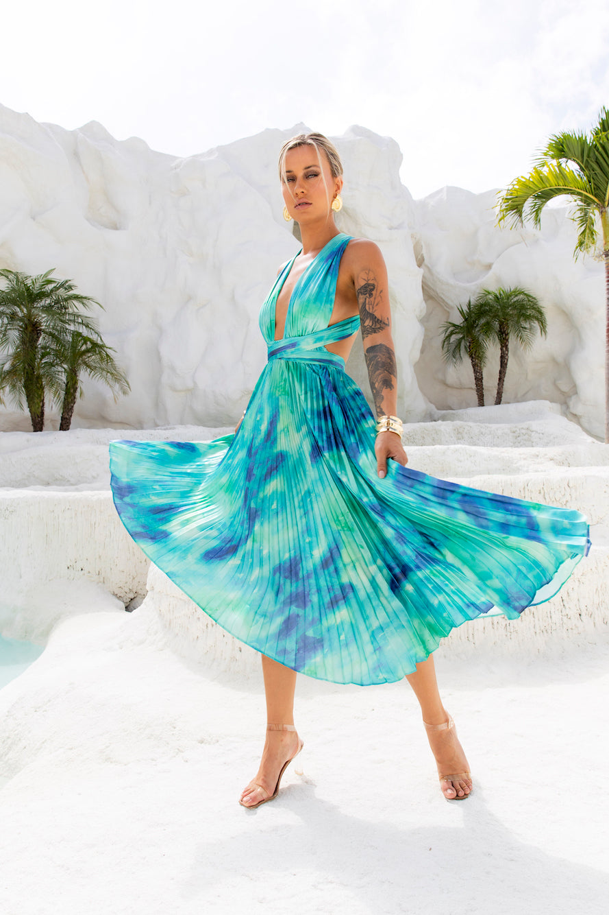 Feeling Fabulous Midi Dress Green
