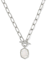 Daphne Convertible Link and Chain Necklace Ivory Mother-of-Pearl