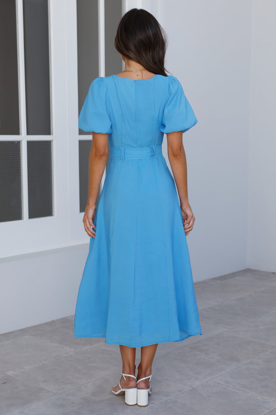 Not Of This World Midi Dress Blue