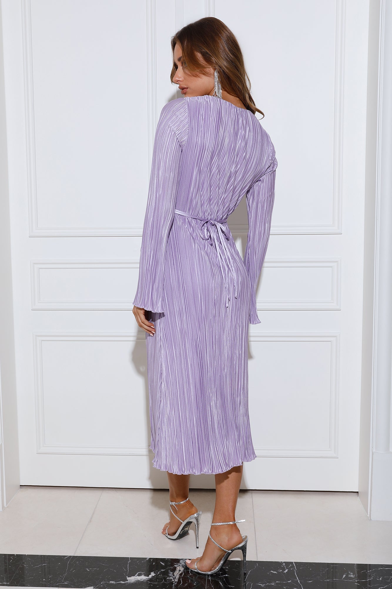 Mountain Vistas Midi Dress Lilac