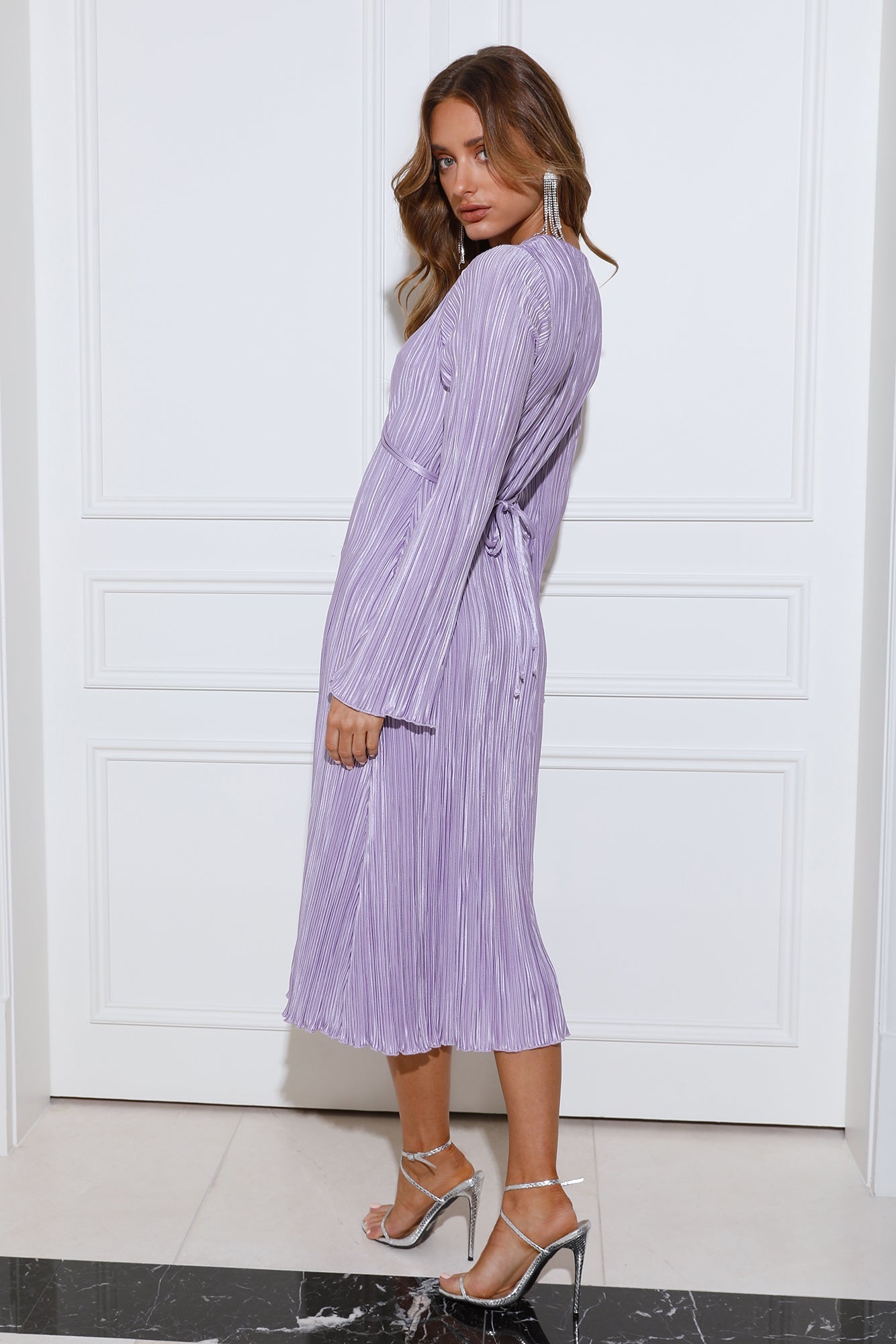 Mountain Vistas Midi Dress Lilac