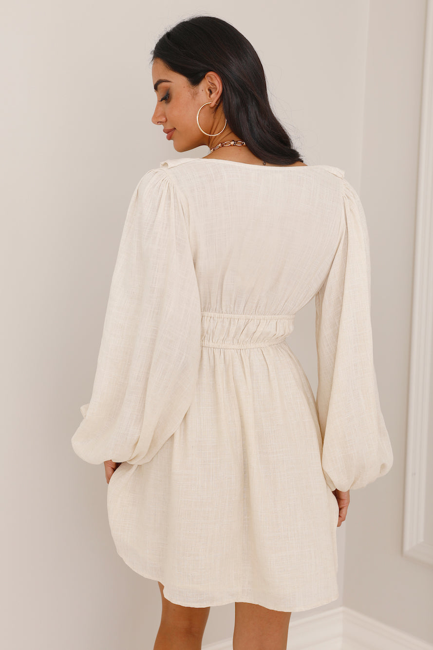 Be the Change Mini Dress Cream