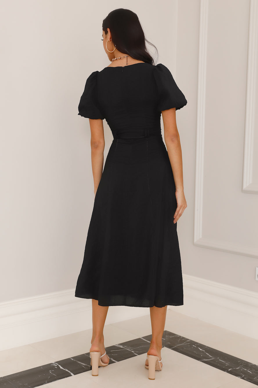 Not Of This World Midi Dress Black