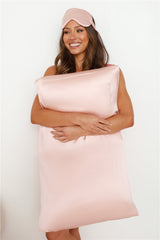HELLO MOLLY Sweet Dreams Eye Mask And Pillowcase Silk Set Pink
