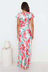Her Energy Satin Maxi Dress Green