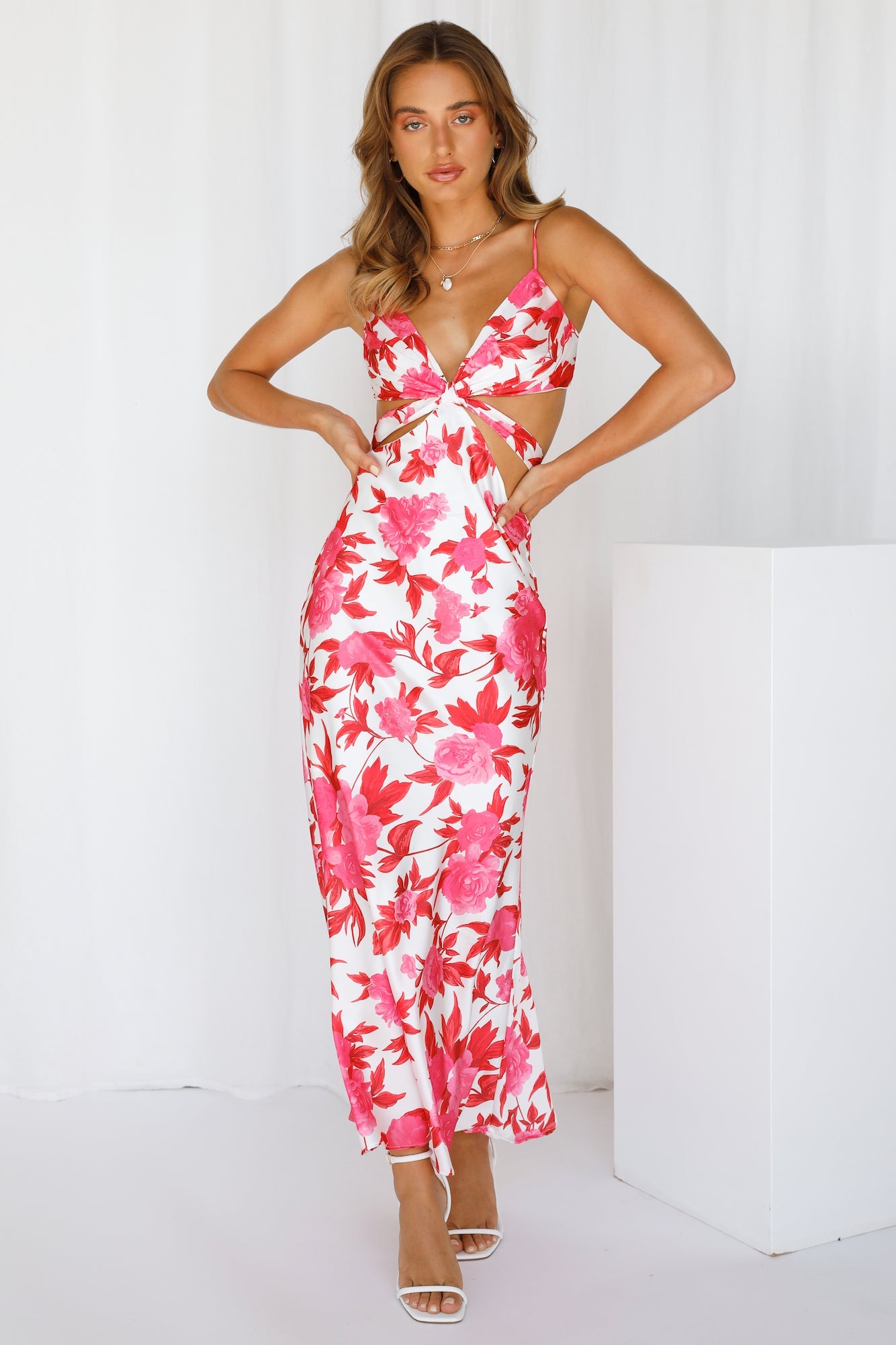 Lover Like Me Midi Dress Red
