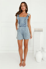Daily Denim Romper Denim