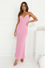 Crystal Glitz Maxi Dress Pink