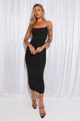 Luxe Touch Midi Dress Black