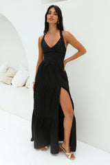 HELLO MOLLY Polished Beauty Maxi Dress Black