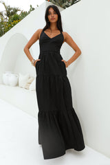 HELLO MOLLY Polished Beauty Maxi Dress Black