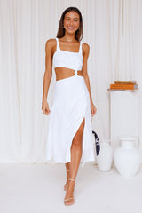 Fairy Floss Island Midi Dress White