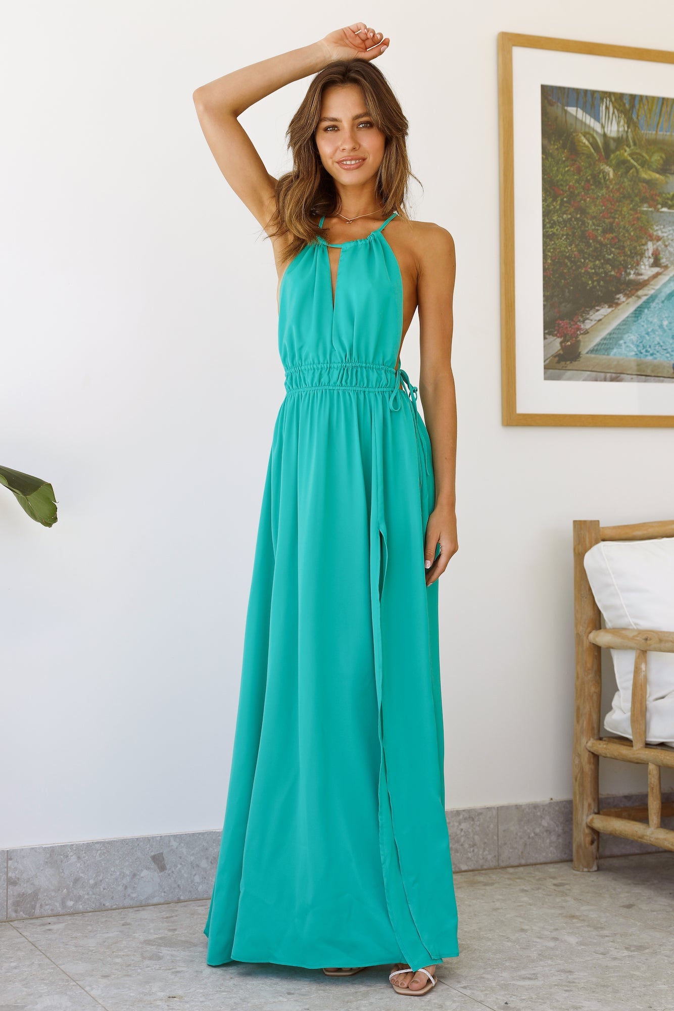 HELLO MOLLY Im So In Maxi Dress Green