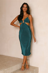 Moods Right Midi Dress Emerald