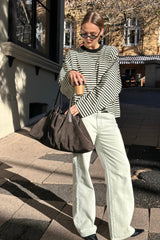 Bloom Long Sleeve Top Onyx Stripe