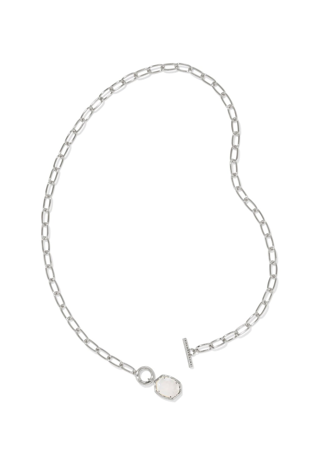 Daphne Convertible Link and Chain Necklace Ivory Mother-of-Pearl