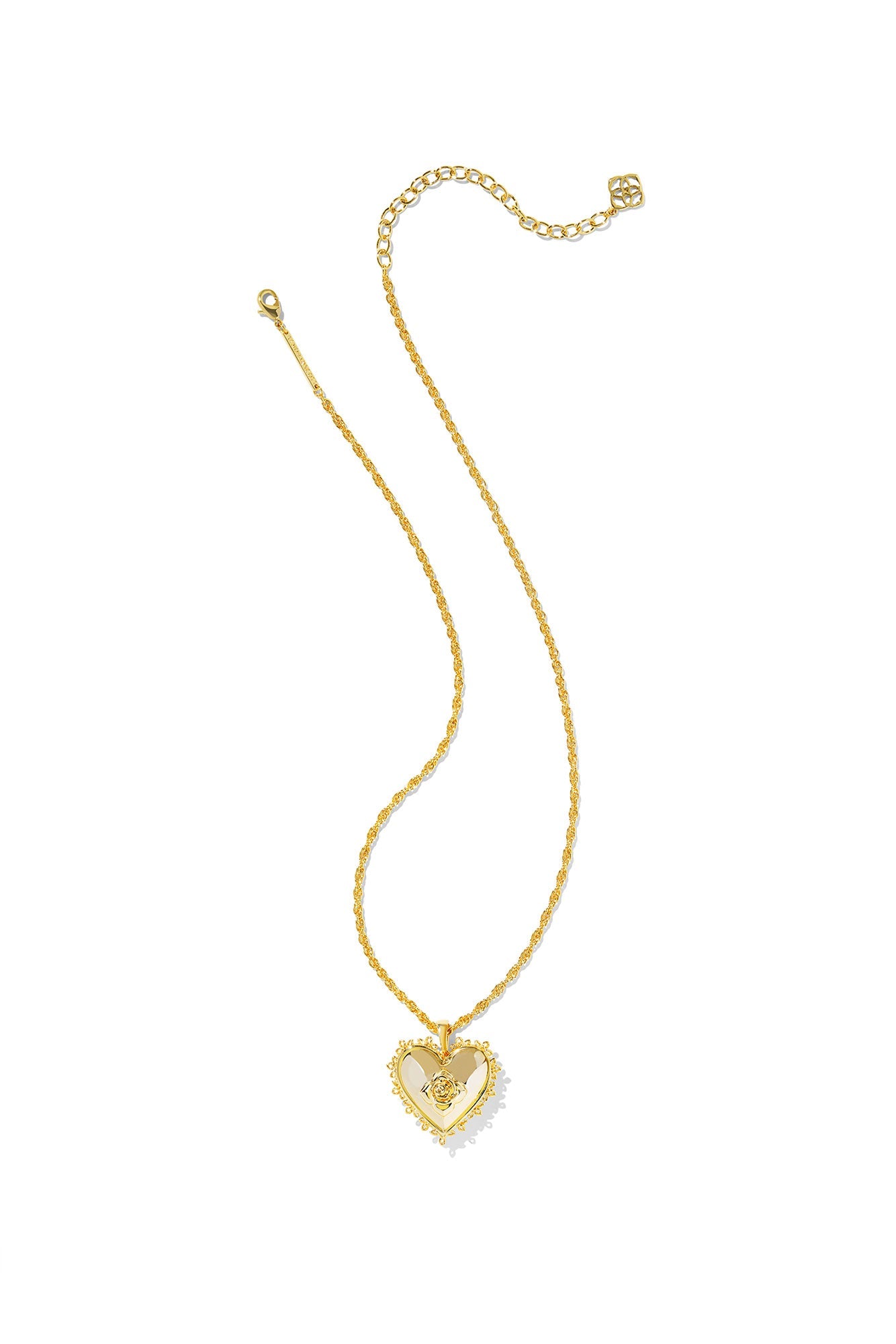 Mallory Rose Gold Locket Short Pendant Necklace Gold