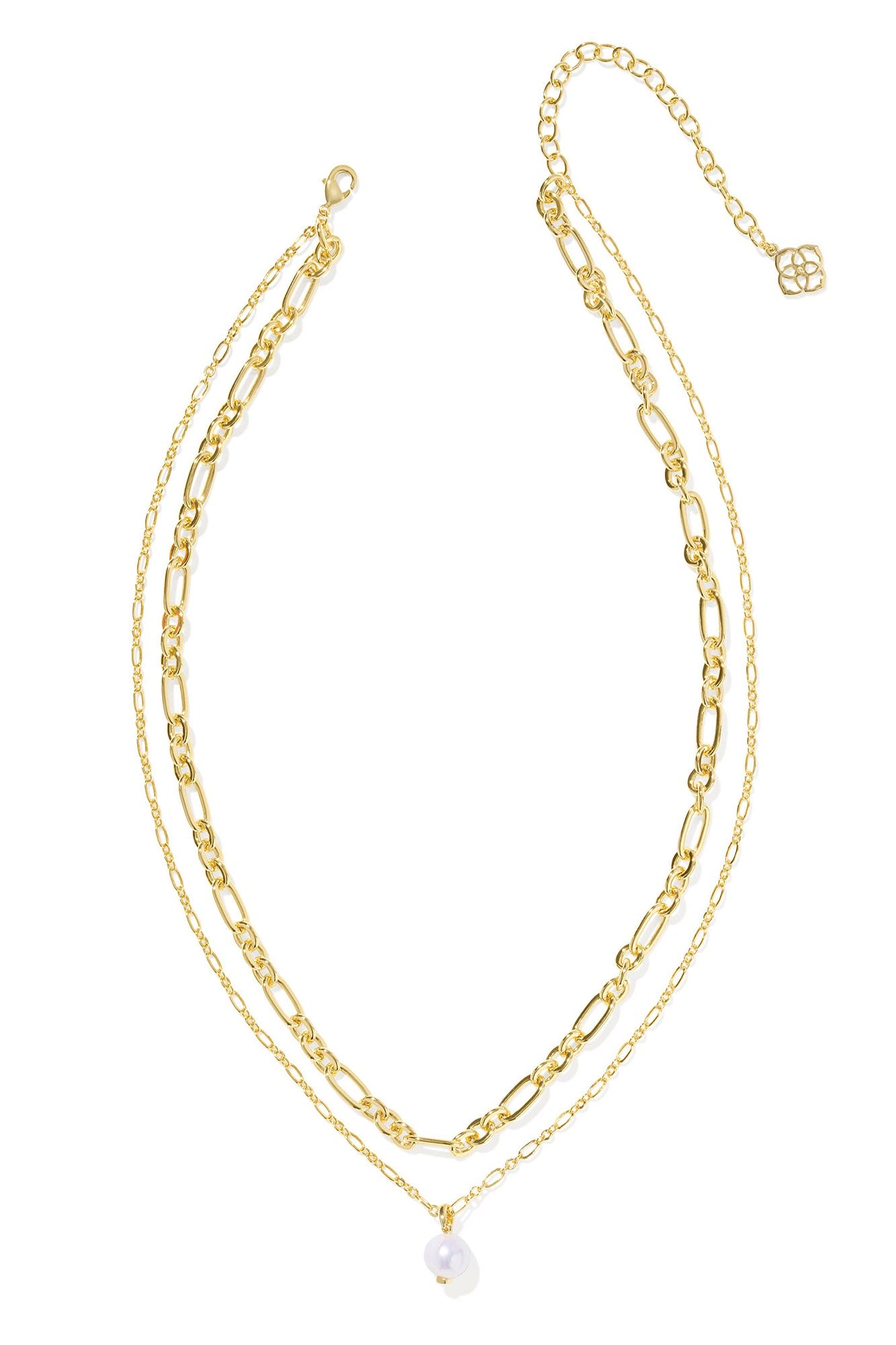 Ashton Gold Multi Strand Necklace Freshwater Cultured Pearl