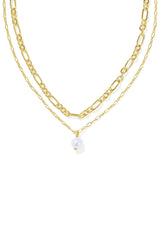 Ashton Gold Multi Strand Necklace Freshwater Cultured Pearl