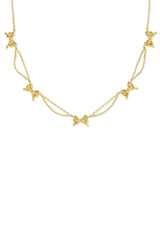Bow Strand Necklace Gold