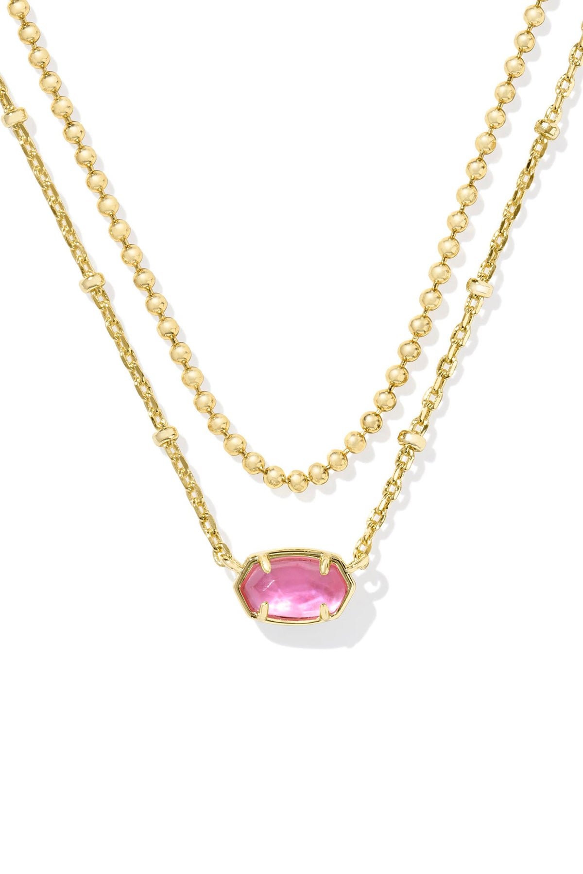 Emilie Gold Multi Strand Necklace Gold Azalea Illusion