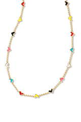 Haven Heart Gold Strand Necklace Multi Mix