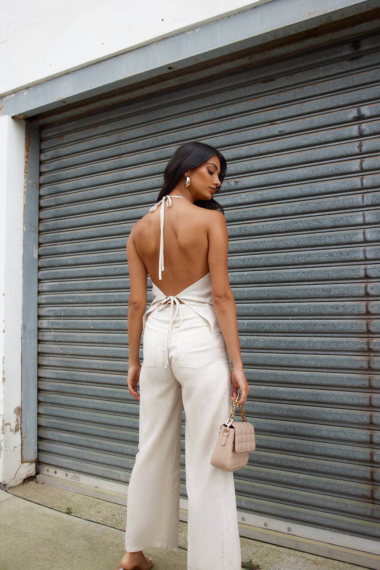 Country Retreat Linen Blend Pants Natural