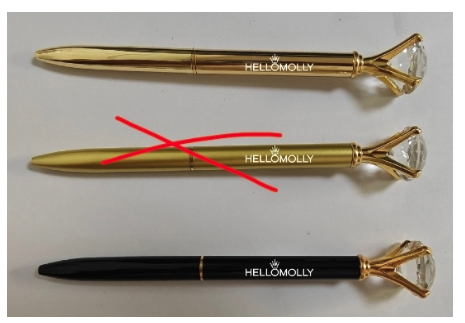 diamond pen gold
