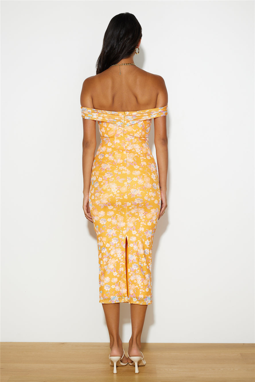 Girl With Style Midi Dress Orange