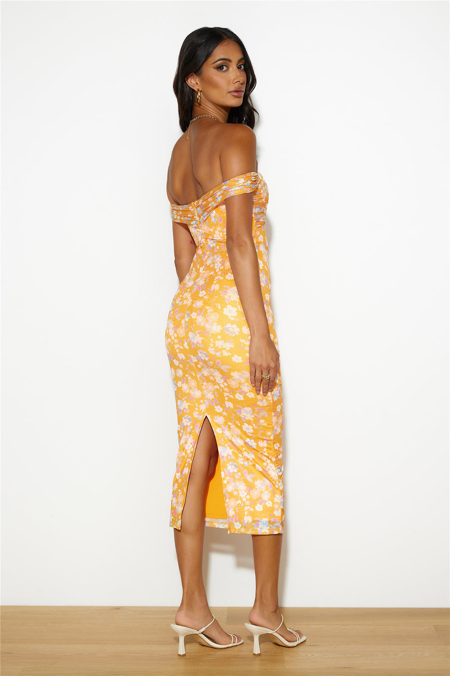 Girl With Style Midi Dress Orange