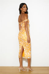 Girl With Style Midi Dress Orange