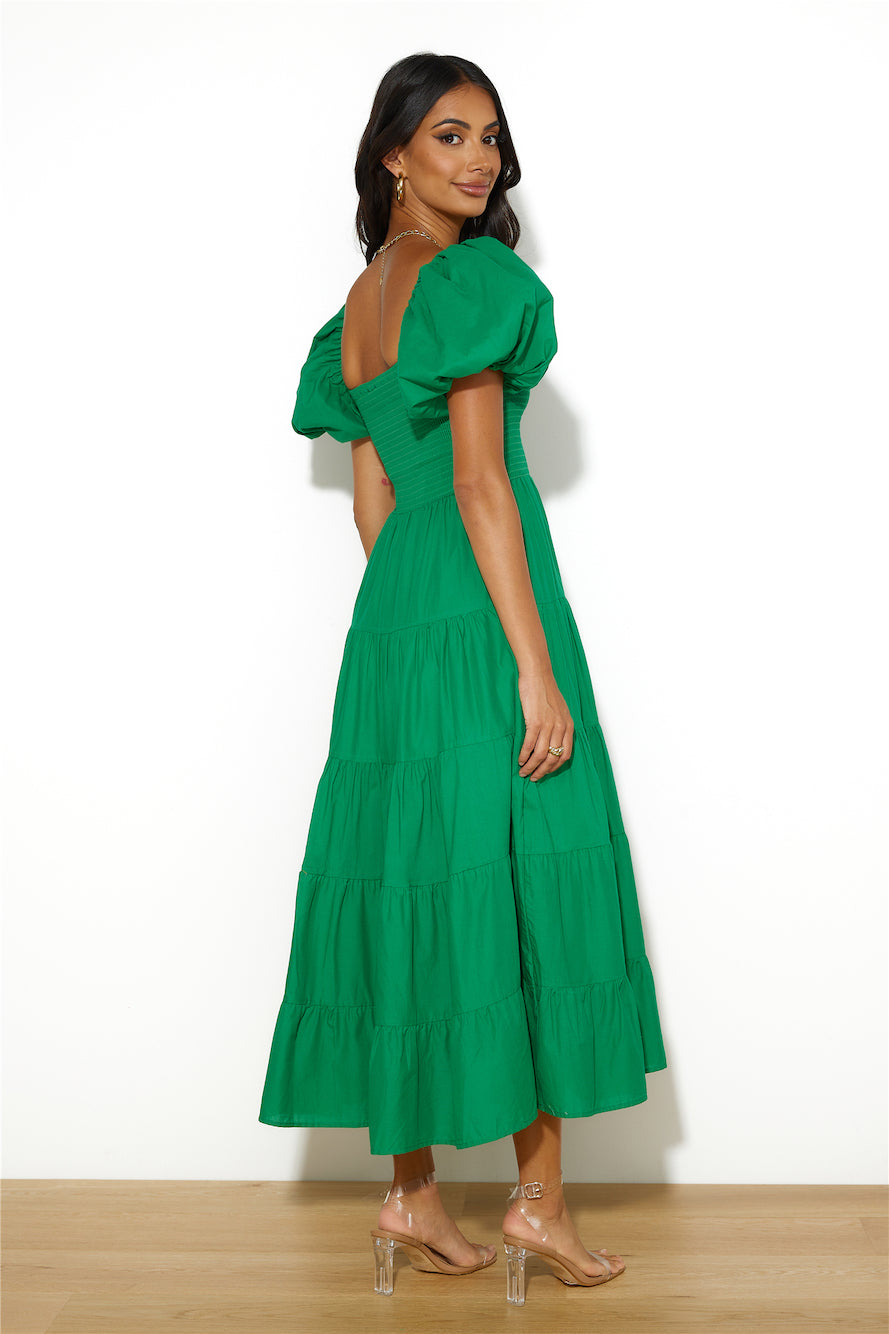 Lover Girl Maxi Dress Green