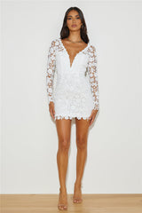 Gorgeous Reflection Mini Dress White