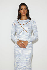 C/MEO COLLECTIVE Eventually Knit Top Blue